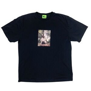 Supervsn Graphic Tee High Frequency Energy Streetwear Cotton Shirt Black XL Gray